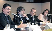 Wadih, Marcos Luiz, Ricardo e Daniela    Foto: Francisco Texeira