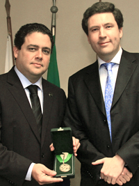 Carlos José e Felipe no gabinete da Presidência  |  Foto: Lula Aparício