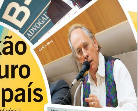 Detalhe da capa, composta por mosaico de fotos dos palestrantes