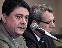 Wadih e Ricardo na abertura do evento     Foto: Lula Aparício