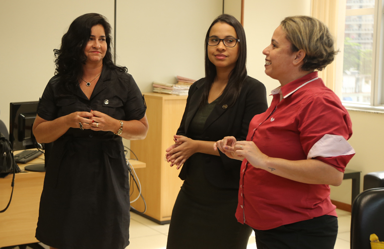 Em 2018, integrantes da comissão visitaram os fóruns do estado verificando a aplicação da Lei Julia Matos / Foto: Lula Aparício