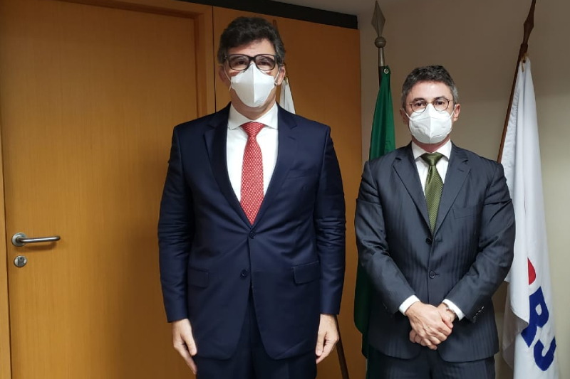 Luciano Bandeira e Claudio Henrique Viana na sede da OABRJ / Foto: Eduardo Sarmento