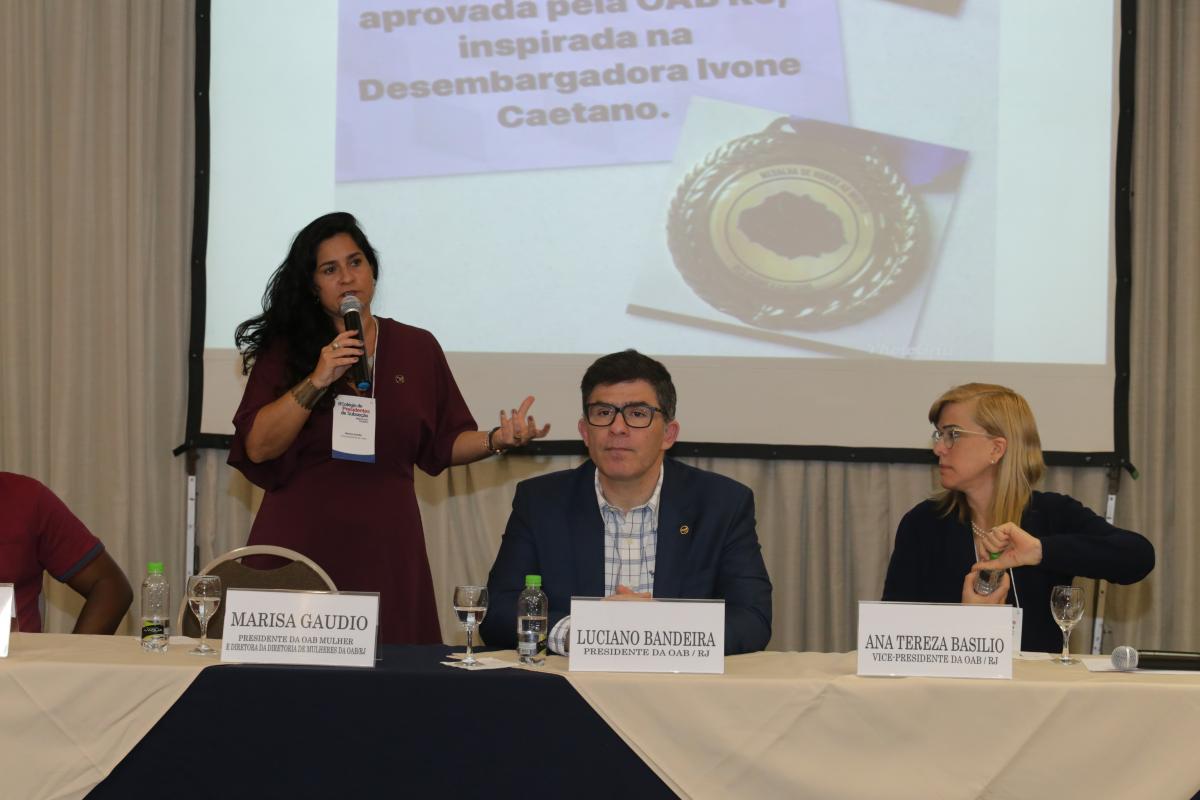 Marisa Gaudio, diretora de Mulheres, participa da ampliação do projeto da OABRJ / Foto: Lula Aparício