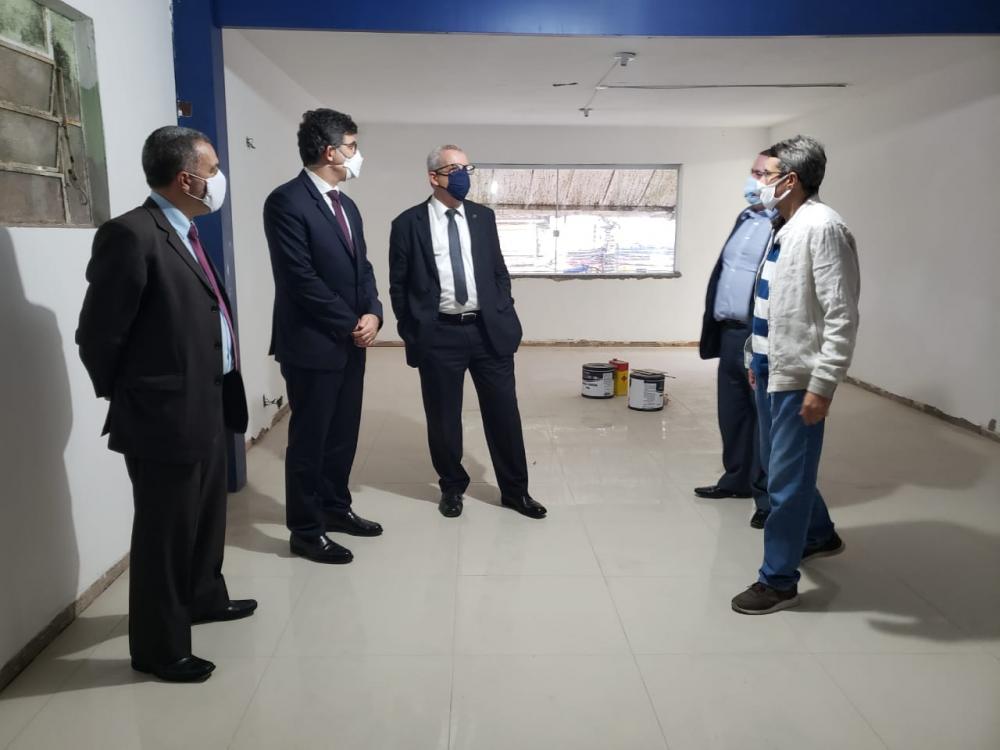 Grupo visitou as obras da nova sede da OAB/Teresópolis / Foto: Eduardo Sarmento