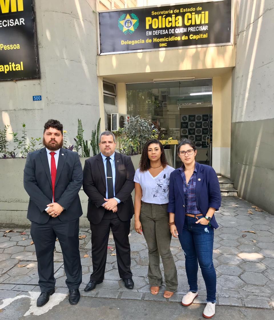 Integrantes da OABRJ estiveram na Delegacia nesta terça-feira / Foto: Arquivo
